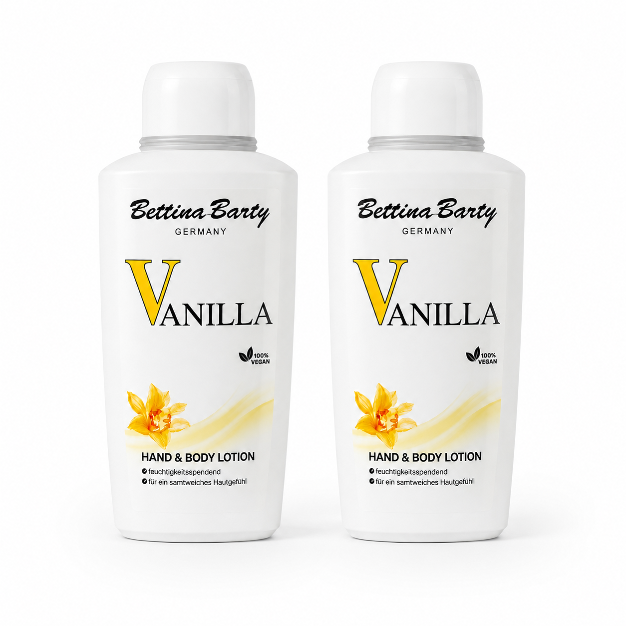 Bettina Barty Vanilla Hand & Body Lotion – 500 ml ( 2 Pack)