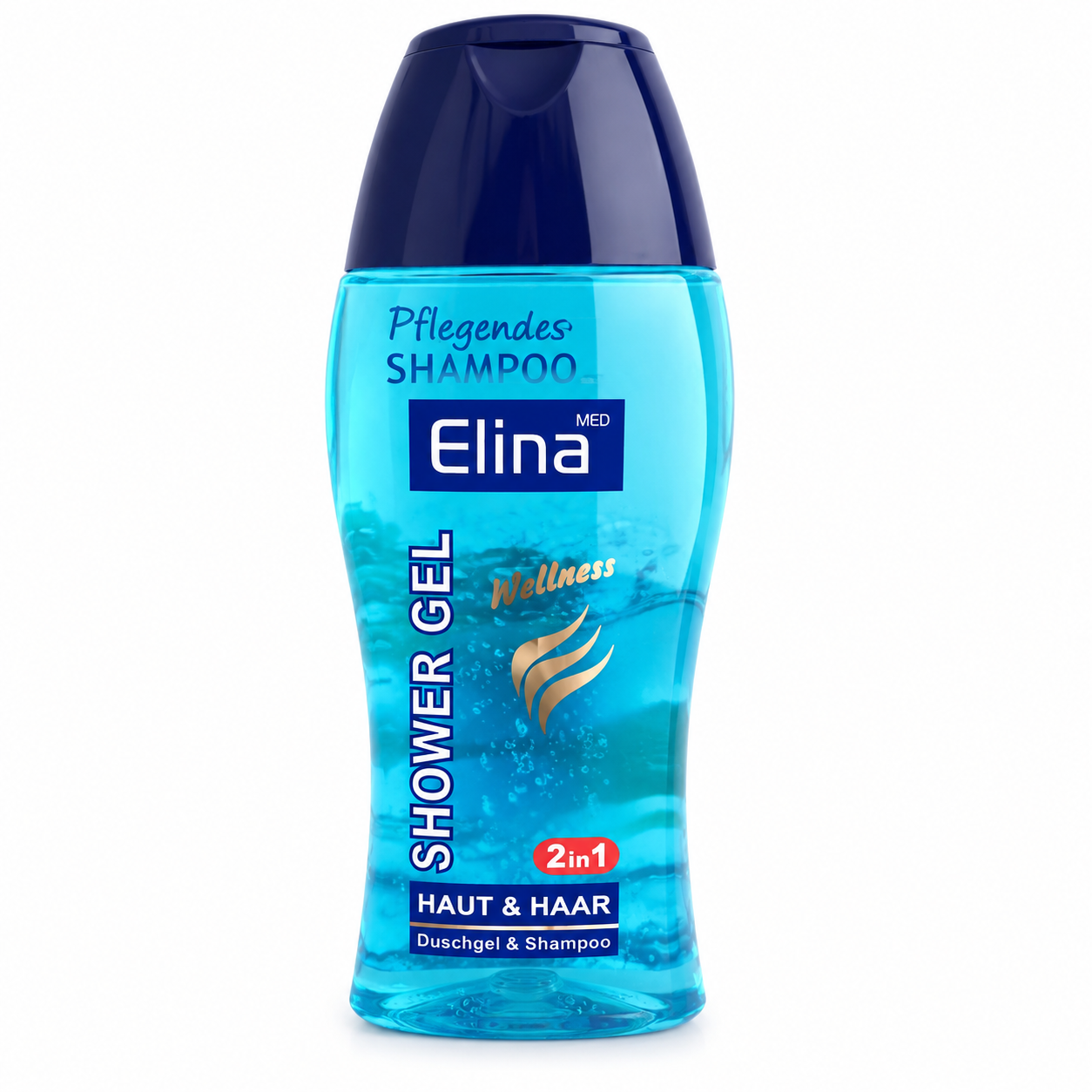 Elina Med Shower Gel 2in1 – Duschgel & Shampoo für Haut und Haar – 250 ml