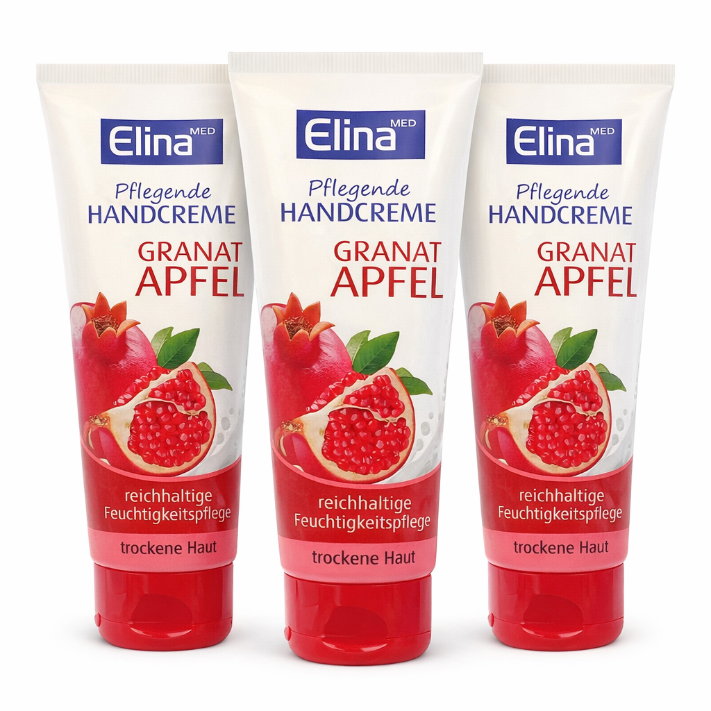 3 St.x75 ml Elina Granatapfel Handcreme