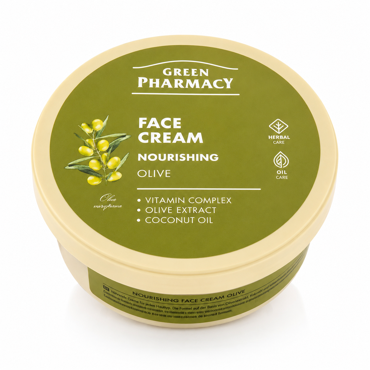 Green Pharmacy Gesichtscreme Olive – nährend & aufbauend – 200 ml