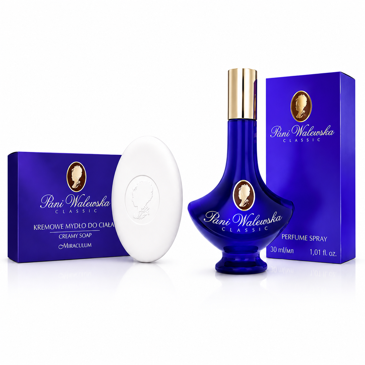 Pani Walewska Classic Geschenkset- 30 ml Eau de Parfum +100 g Cremeseife