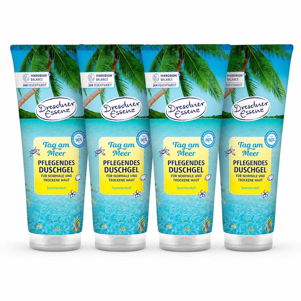 Dresdner Essenz Tag am Meer Pflegendes Duschgel 250 ml – 4er Pack