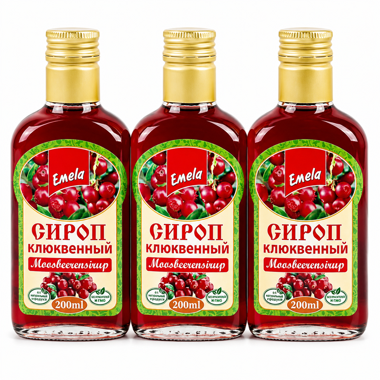 3x200 ml Emela Sirup Moosbeeren
