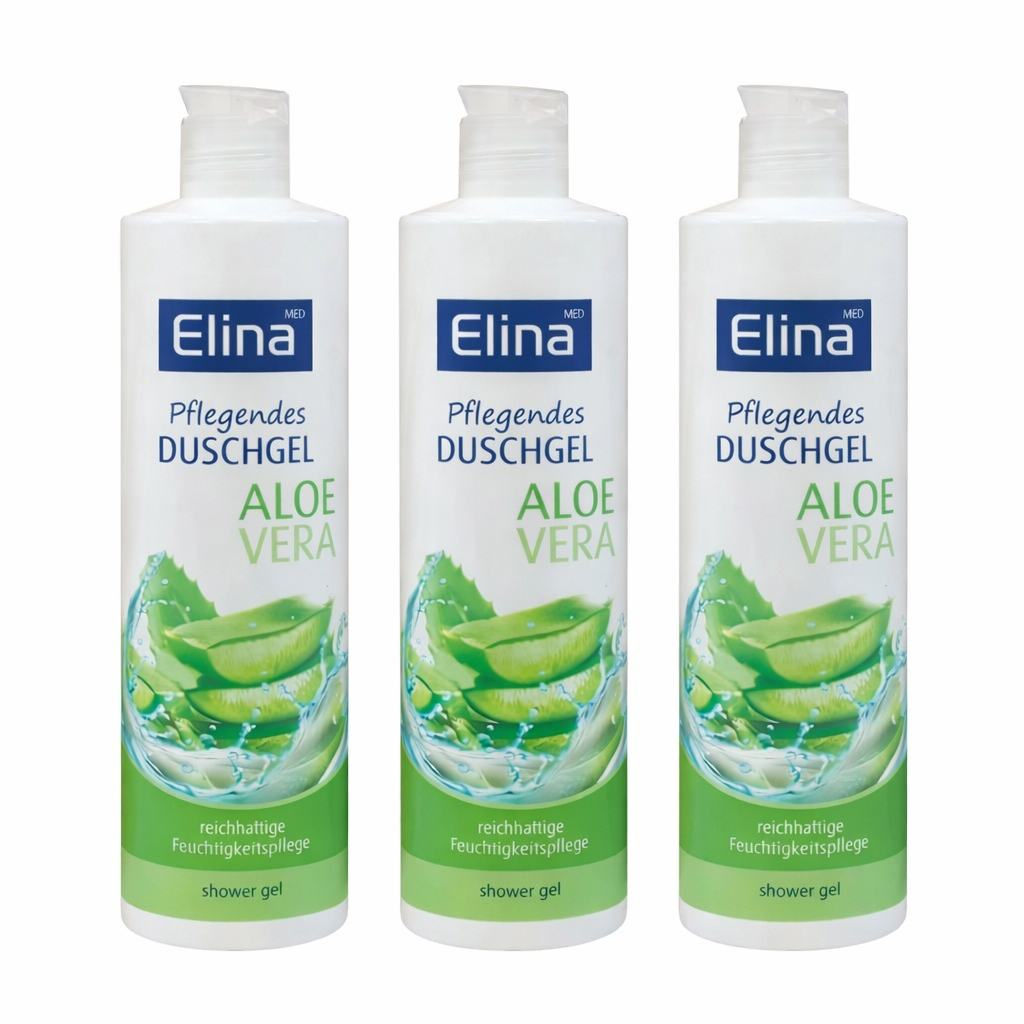 Elina MED Pflegendes Duschgel Aloe Vera – 3er Pack