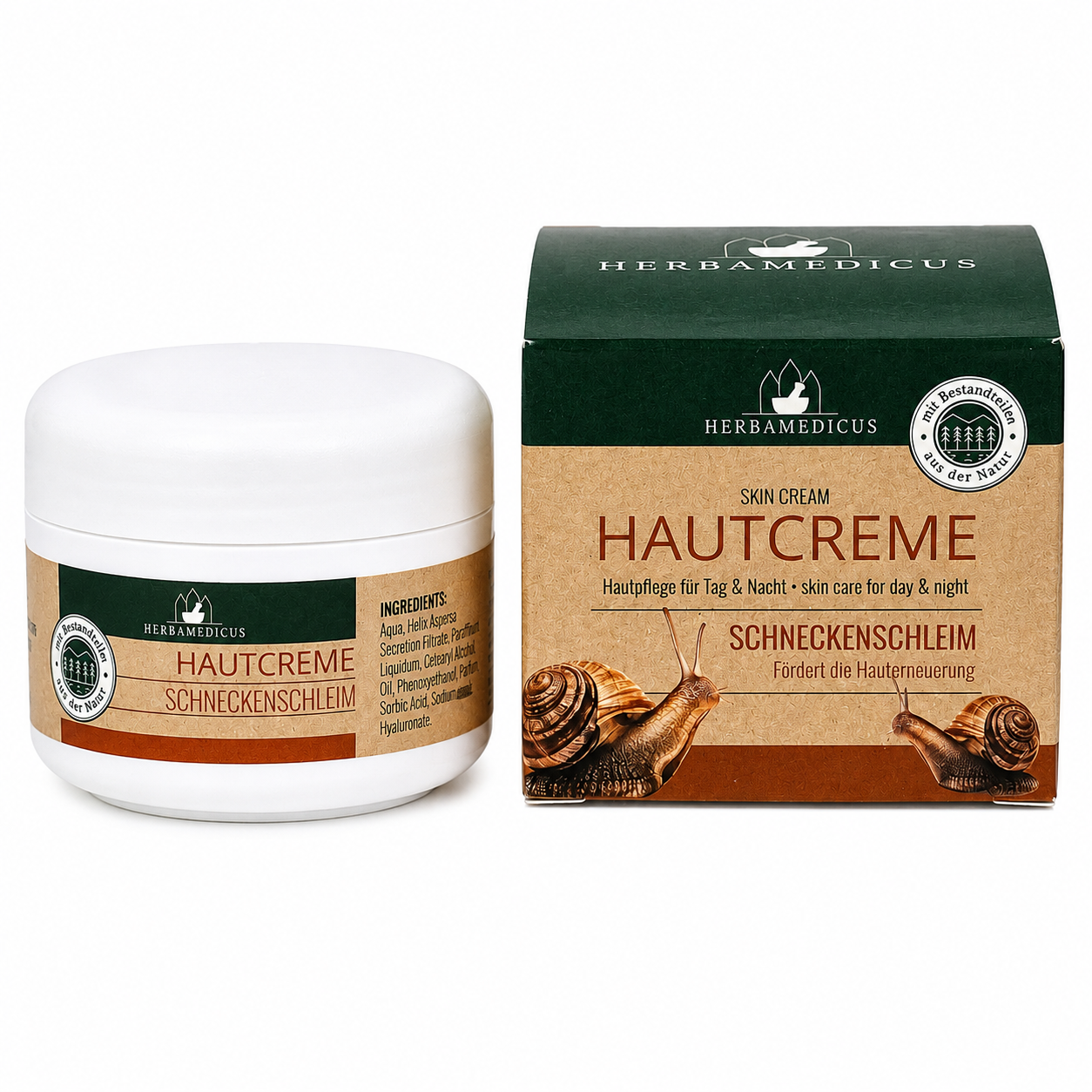 Herbamedicus Hautcreme Schneckenschleim 50 ml