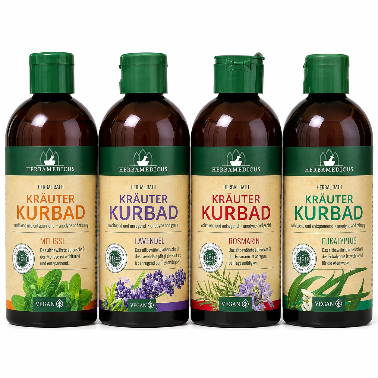 Herbamedicus Kräuter Kurbad 500 ml mit ätherischen Ölen