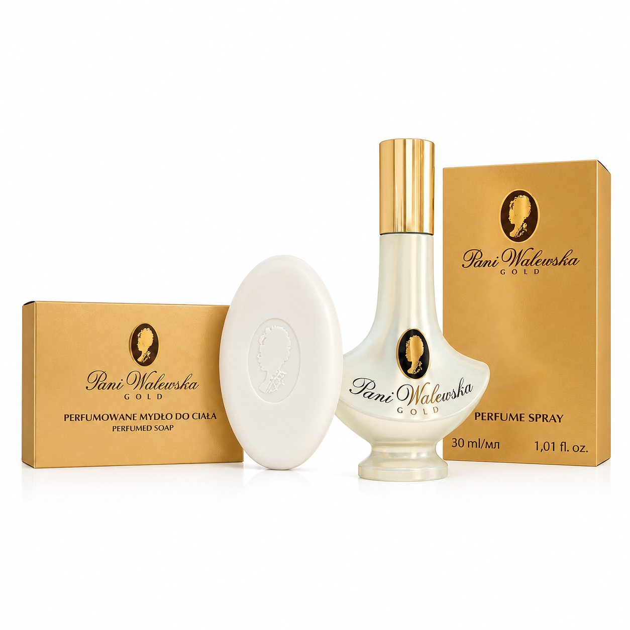Pani Walewska Gold Geschenkset – Damen Parfüm 30 ml + Seife 100 g