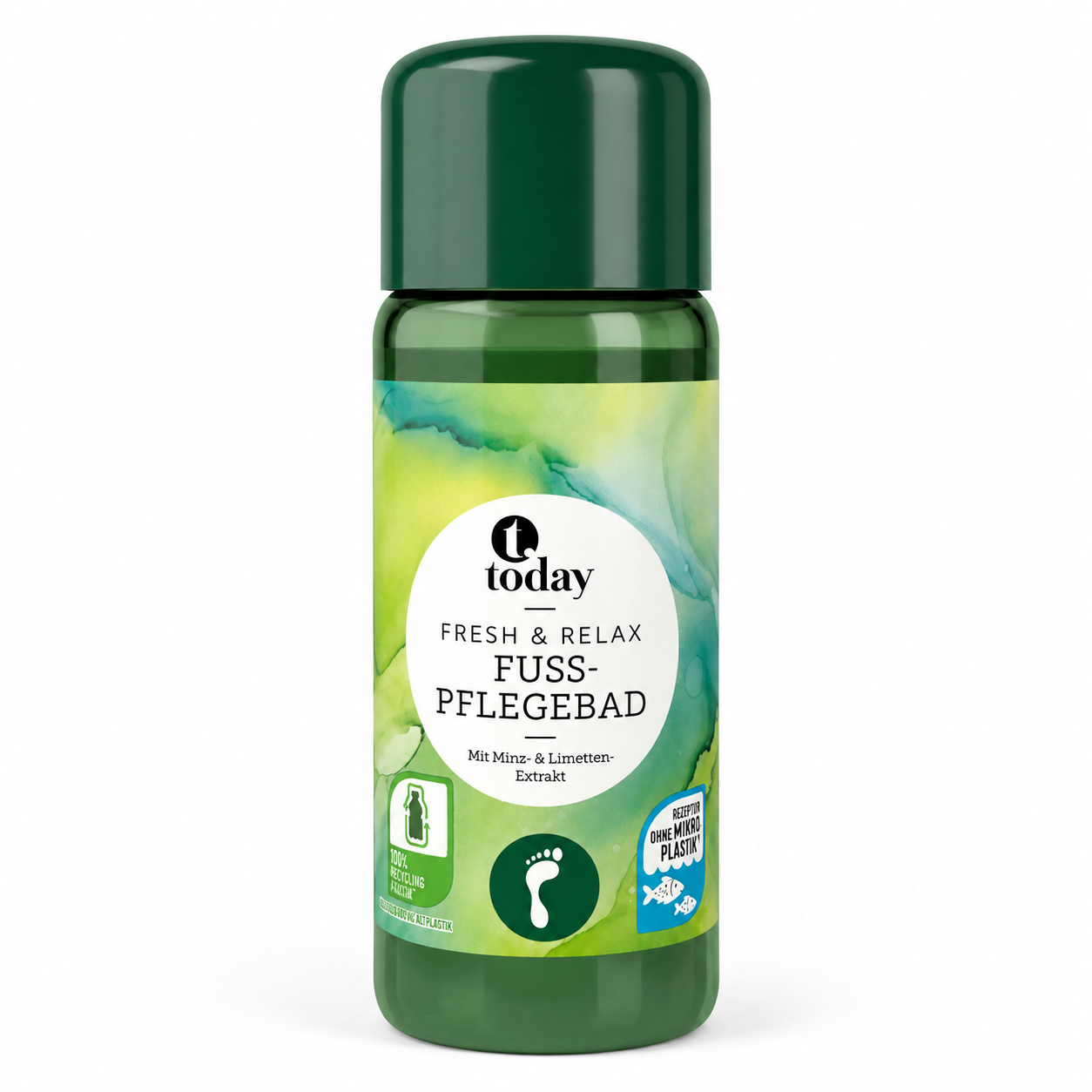 today Fresh & Relax Fuß-Pflegebad – mit Minz- & Limetten-Extrakt, 200 ml