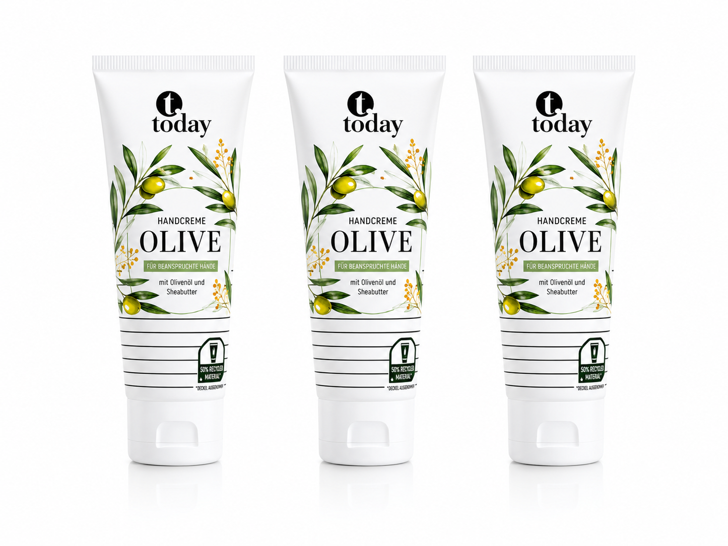 today Handcreme Olive Pflegecreme – 125 ml ( 3 Pack)