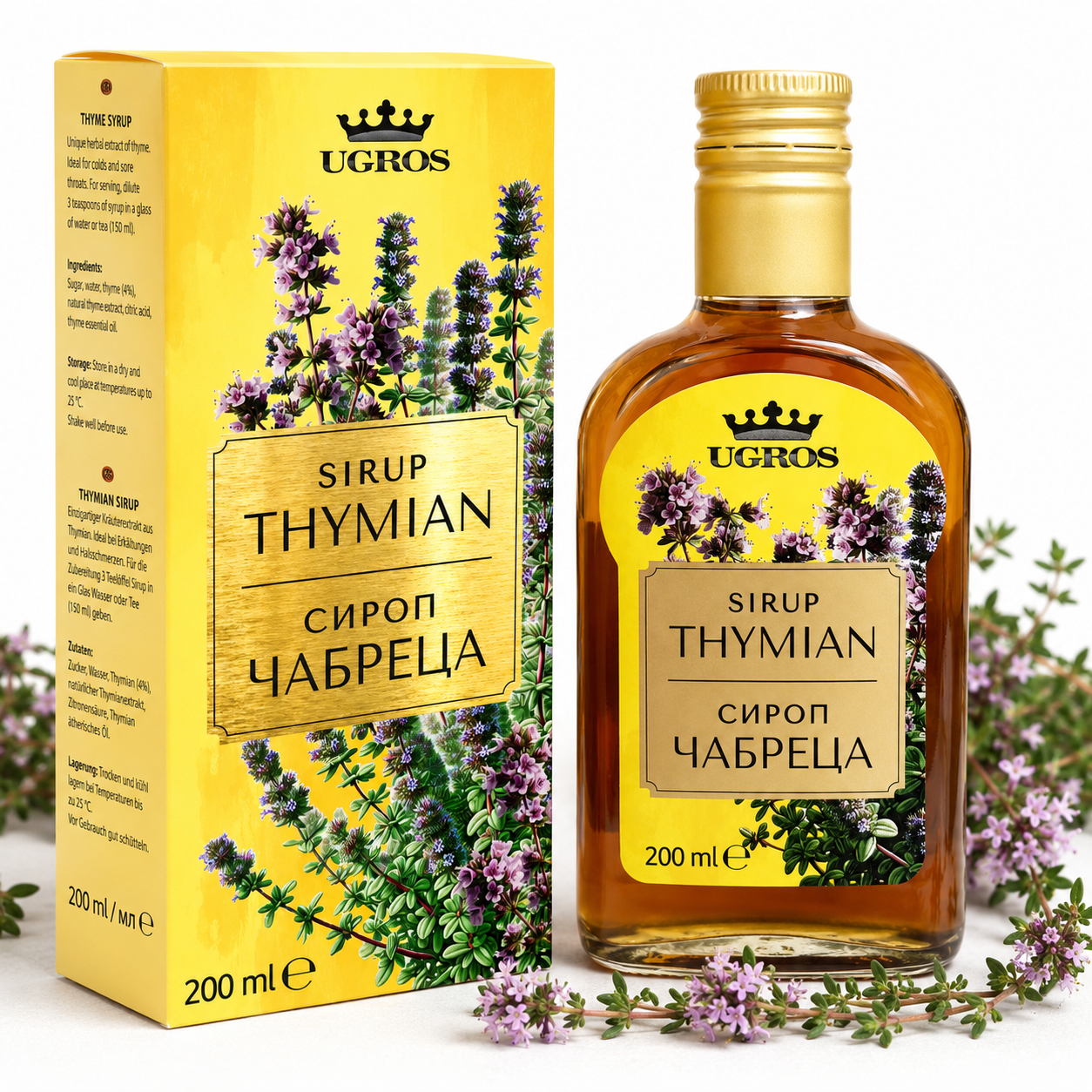 UGROS Thymian Sirup – 200 ml