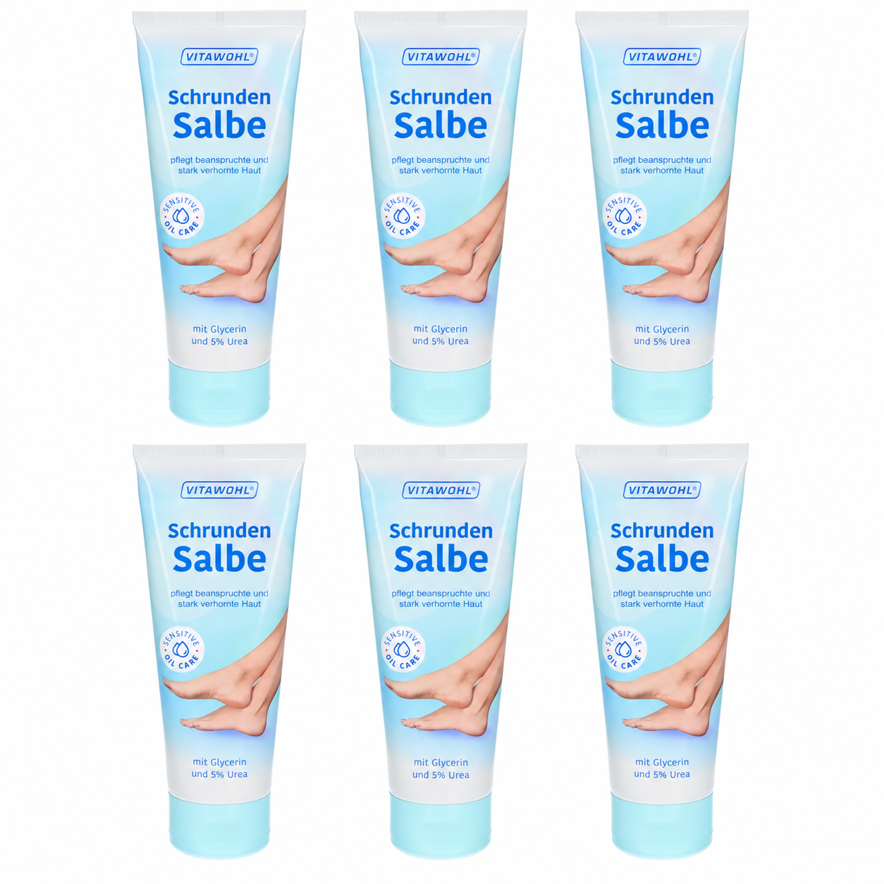VITAWOHL Schrunden Salbe mit Glycerin und 5 % Urea 6st x 75 ml