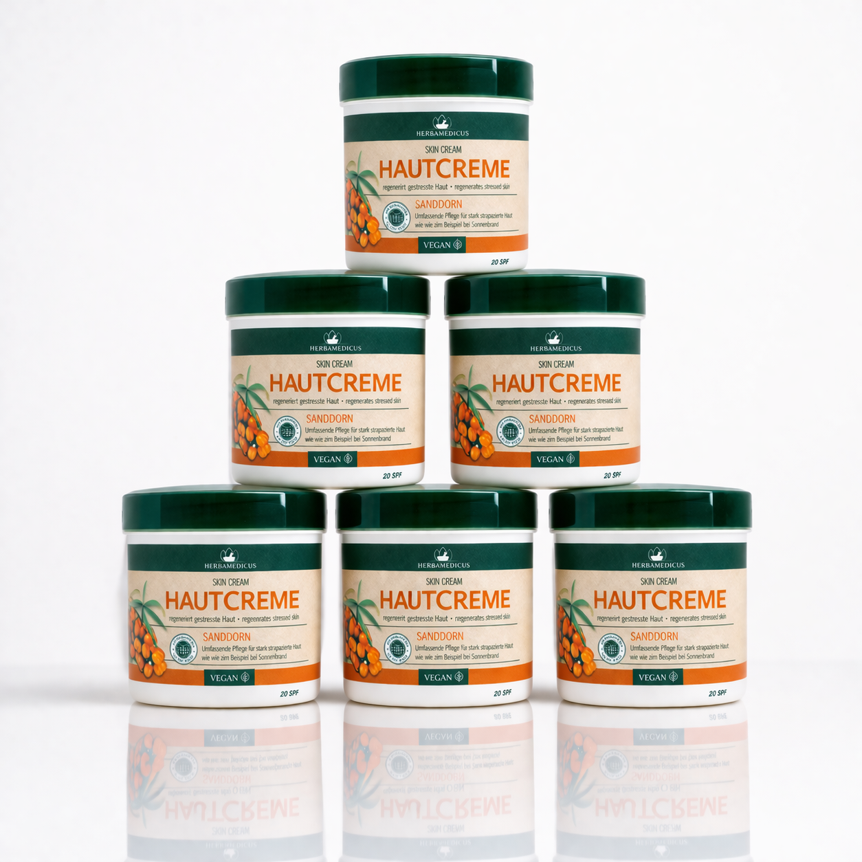HERBAMEDICUS Hautcreme Sanddorn 250 ml ( 6 Pack)
