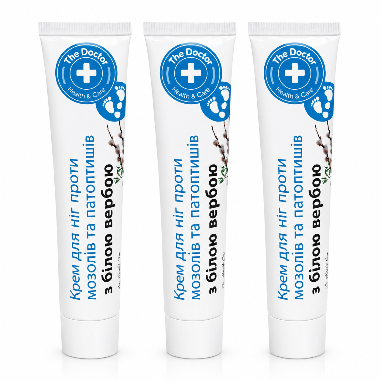 Fußcreme mit Silberweidenrindenextrakt und Bienenwachs 3x 42 ml