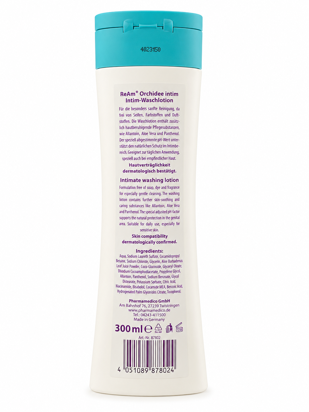 ReAm Orchidee Intim Waschlotion 300 ml – Milde Intimpflege mit Aloe Vera & Panthenol (3 pack)