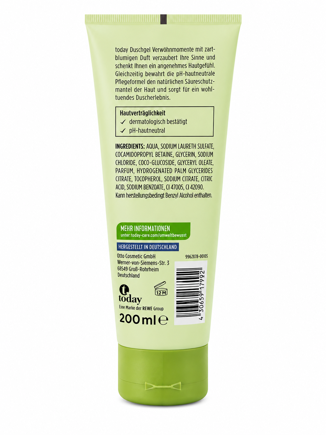 today Duschgel Verwöhnmomente Limited Edition, 200 ml