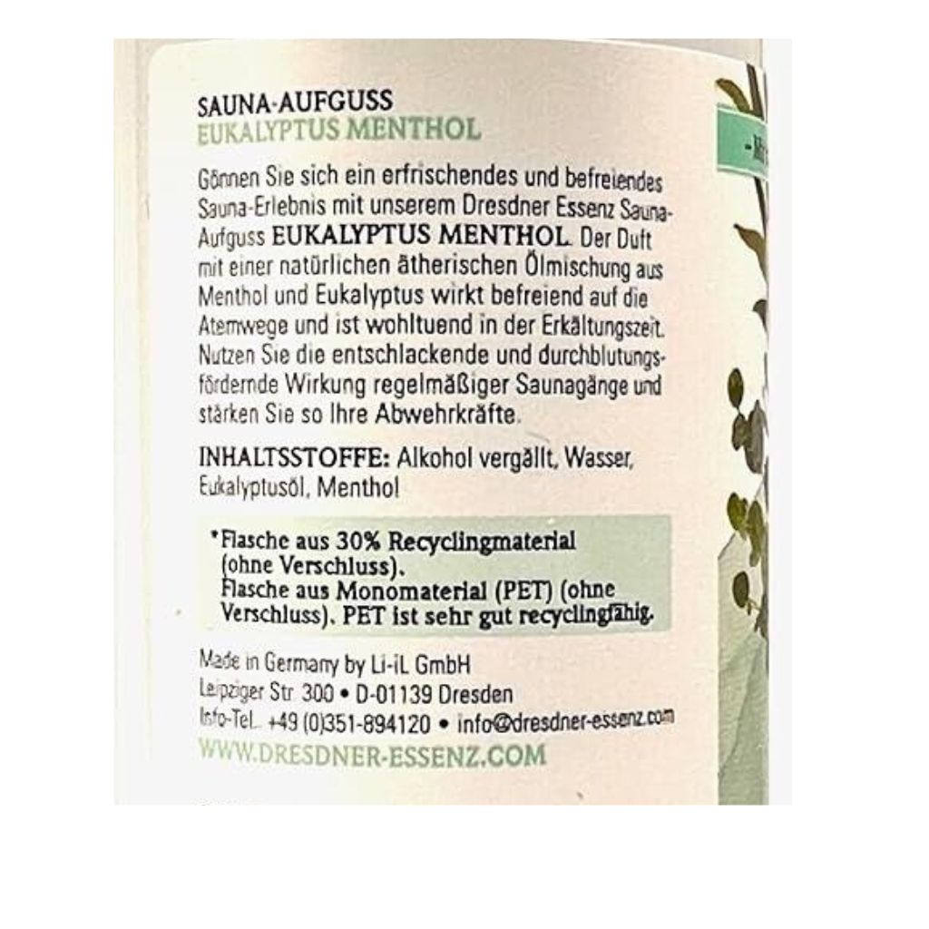 Sauna-Aufguss Eukalyptus Menthol 250 ml
