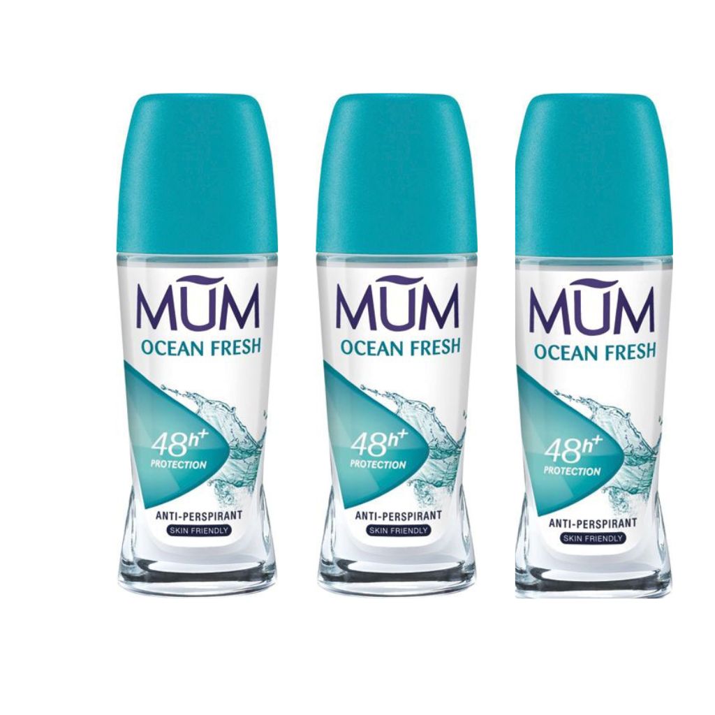 3x 50 ml Mum Deo Roll on Ocean Fresh
