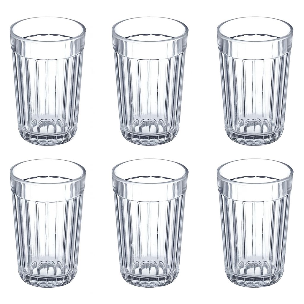 6 St. Gläser Glas Russisch Trinkglas Nostalgie Vintage Ostalgie