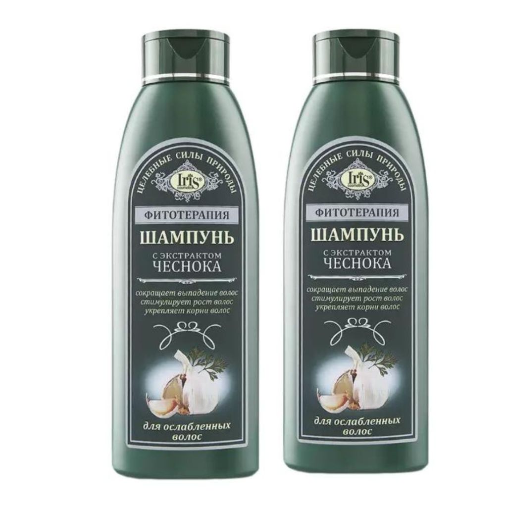 2 x 500 ml. Iris Shampoo mit Knoblauchextrakt