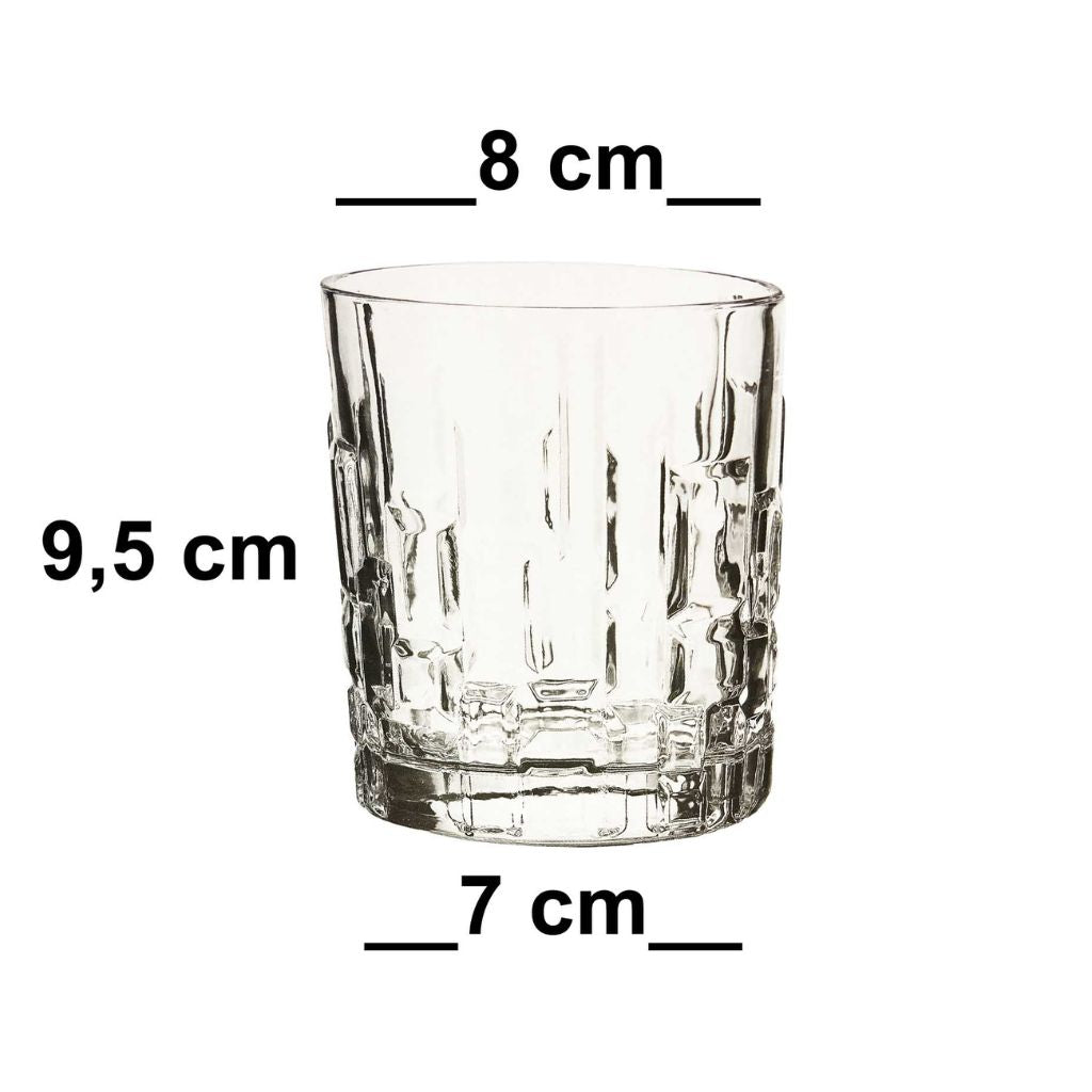 Set aus 6 Gläsern, "Whisky/Saftgläser" 315 ml Trinkglas