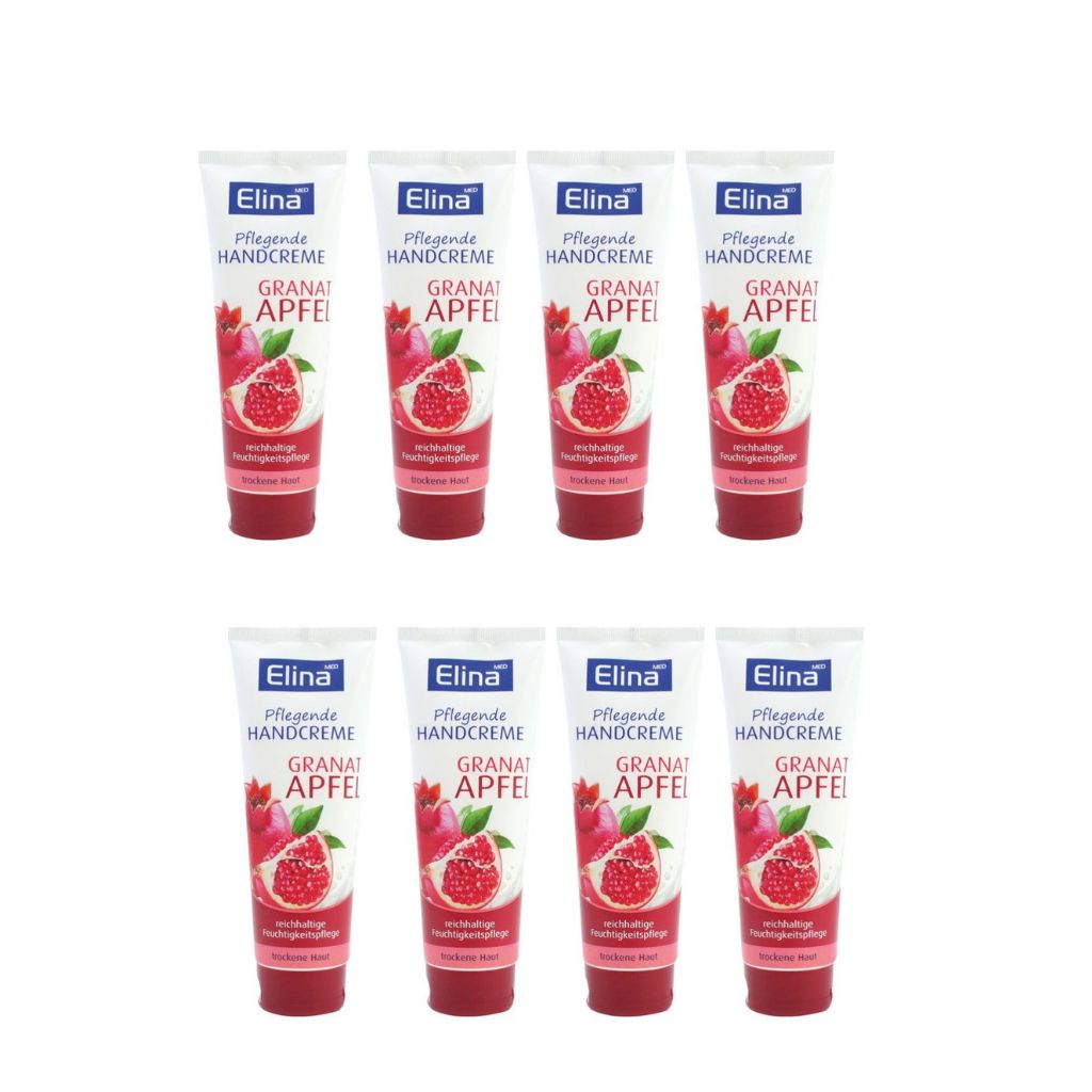 8 St.x75 ml Elina Granatapfel Handcreme
