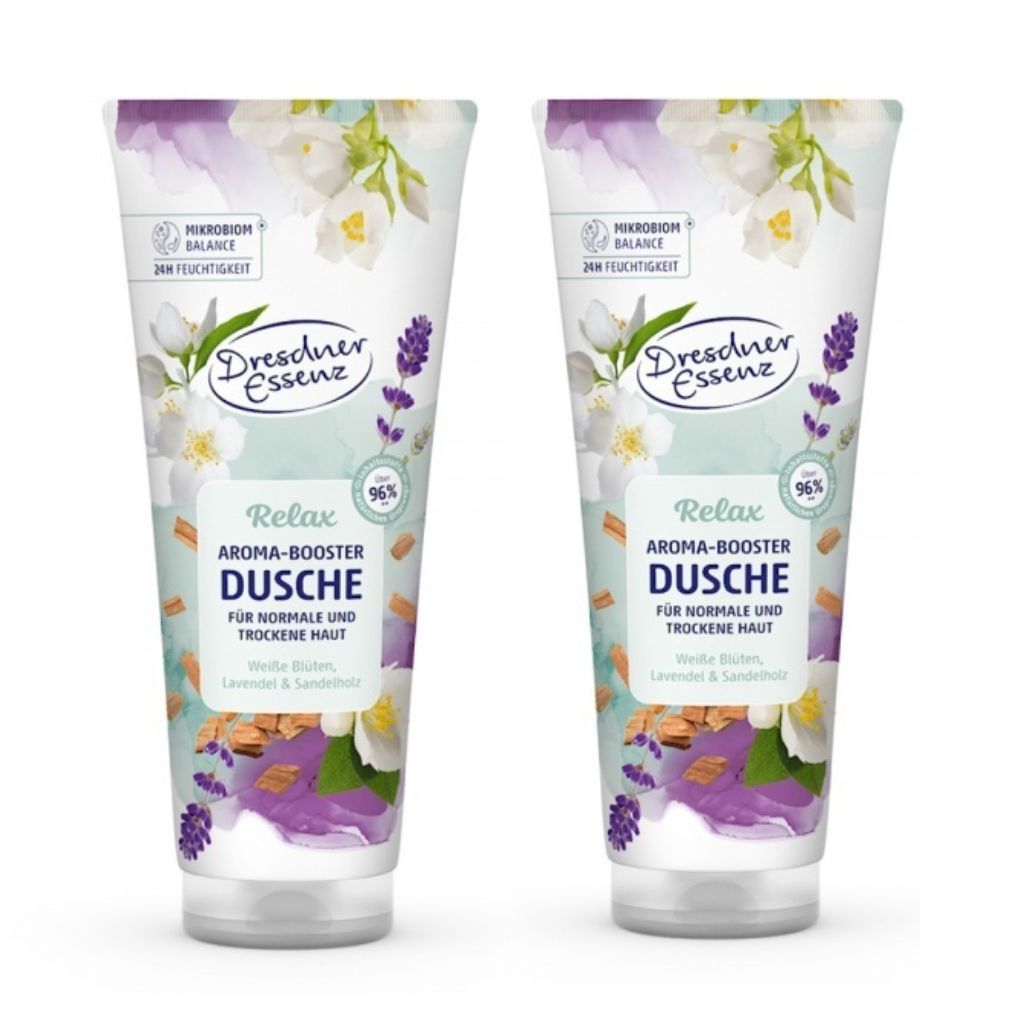 2x 250 ml Dresdner Essenz Aroma-Booster Duschgel Relax