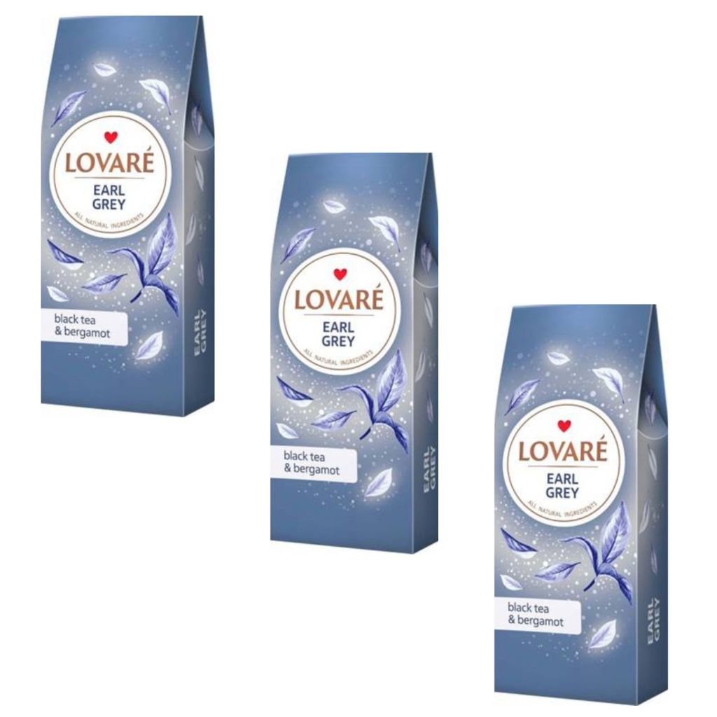 3x80 g Lovare Tee Earl gray