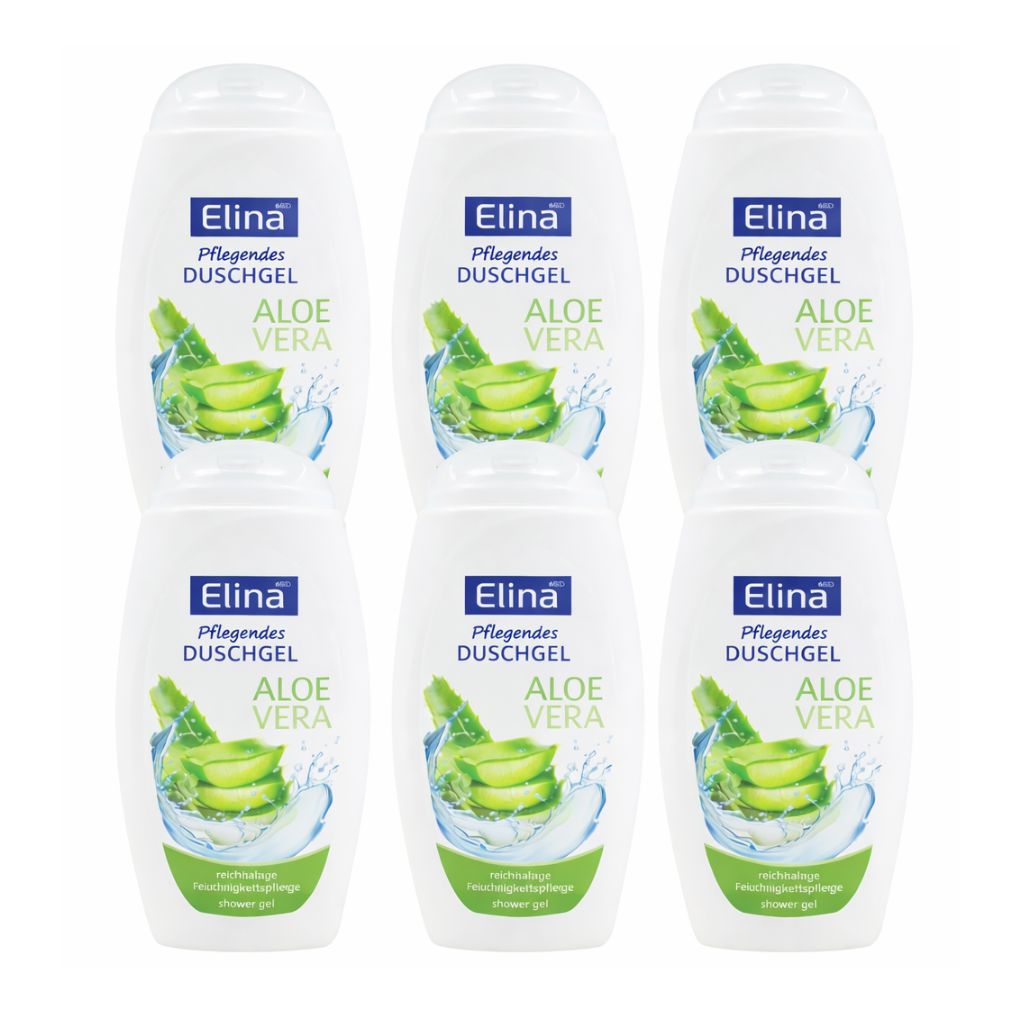 Elina MED Pflegendes Duschgel Aloe Vera – 6er Pack