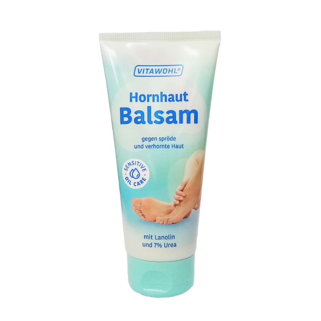 VITAWOHL Hornhaut Balsam Harnstoff Pflege Fersen Füße 100 ml