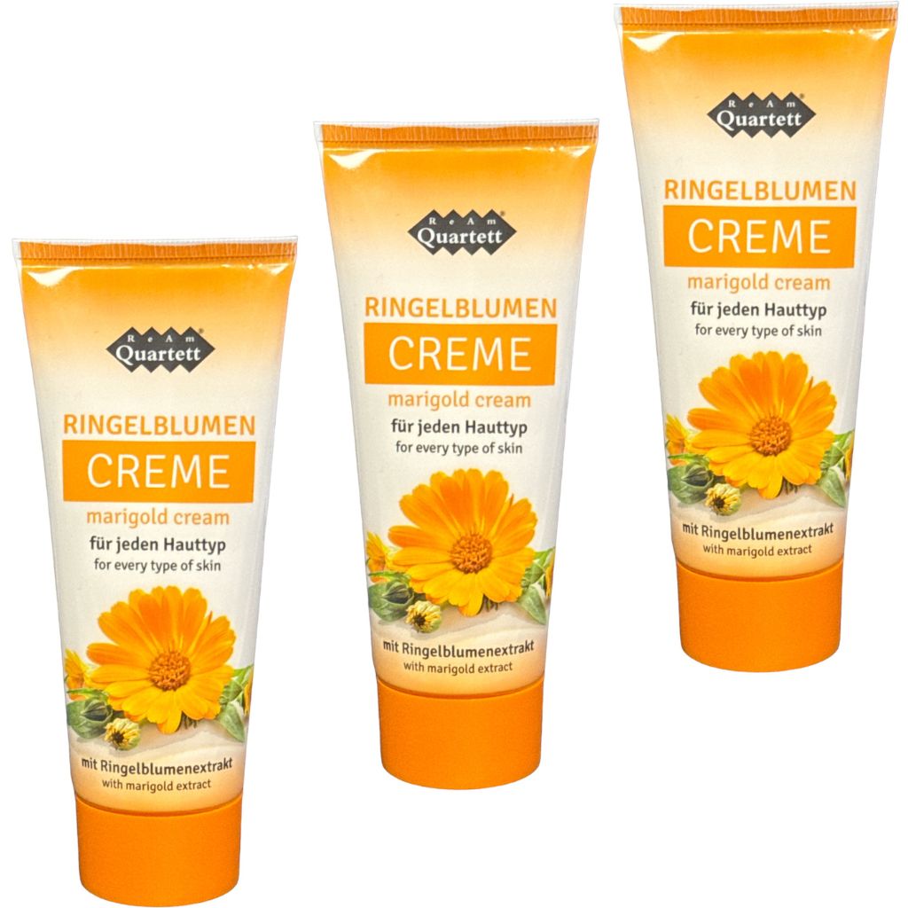 3x75 ml ReAm Quartett Ringelblumen Creme Hautcreme intensive Feuchtigkeitspflege