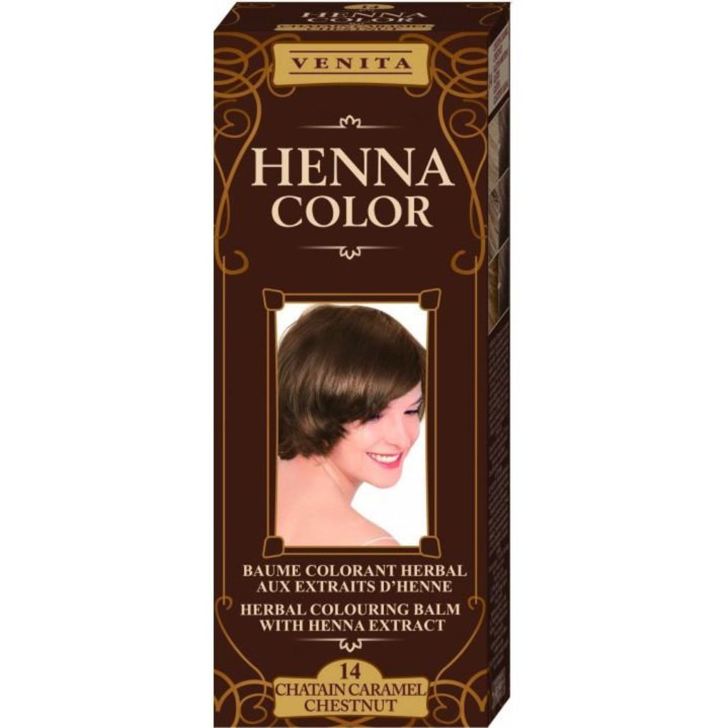 "Henna Color" Färbebalsam mit Henna-Extrakt №14 Chestnut   75 ml.