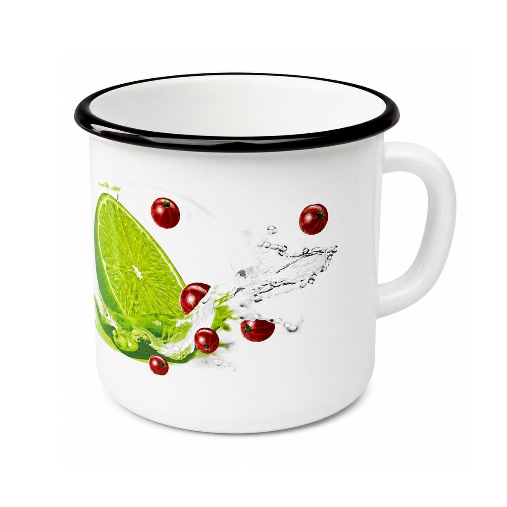 Becher, emailliert "Limette", 1,0 L