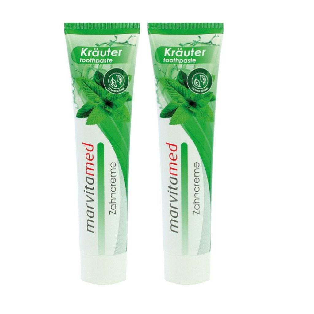 2 x 125 ml Zahncreme Marvita Kräuter