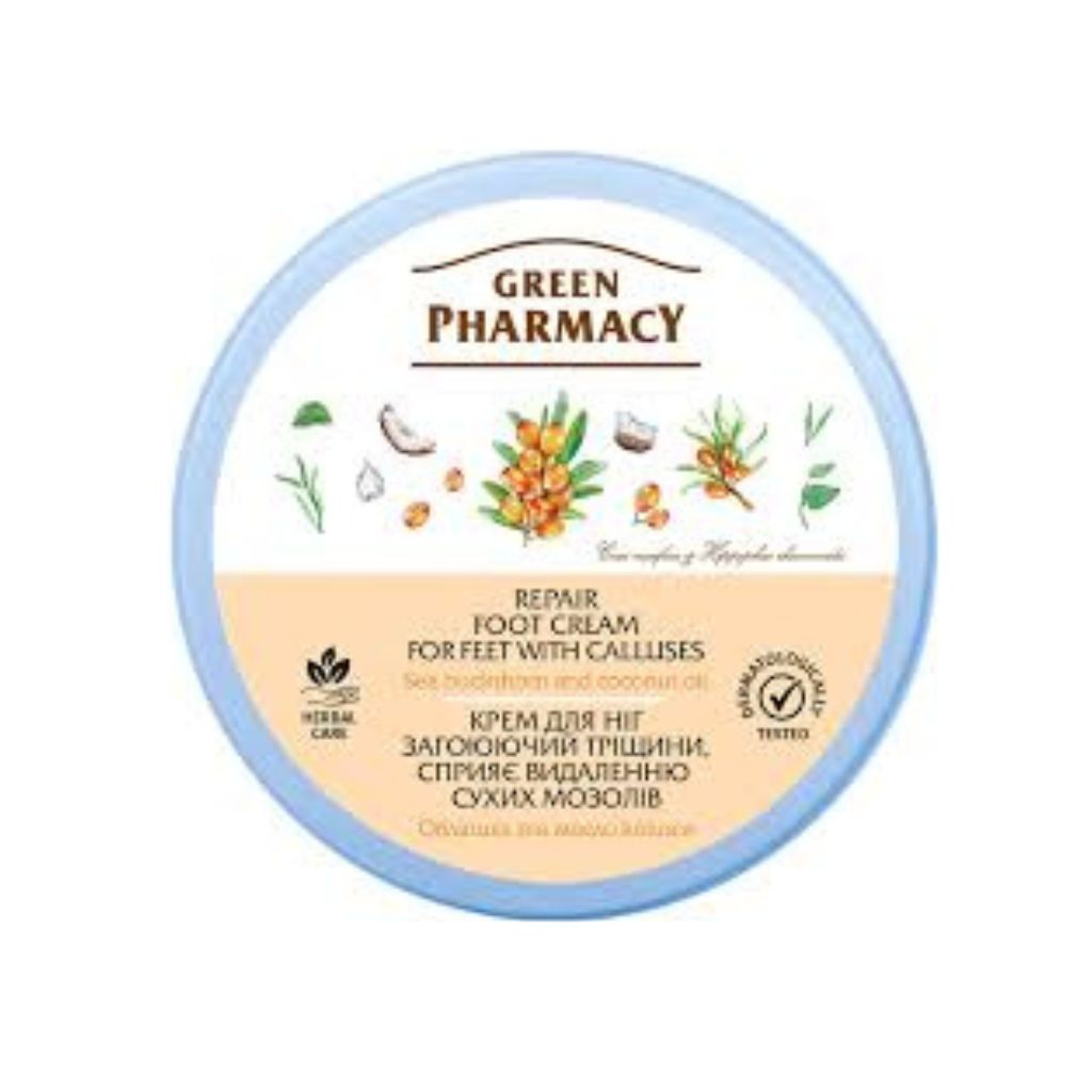 Green Pharmacy Fußcremeerweicht, nährt und regeneriert die Haut der Füße 300 ml