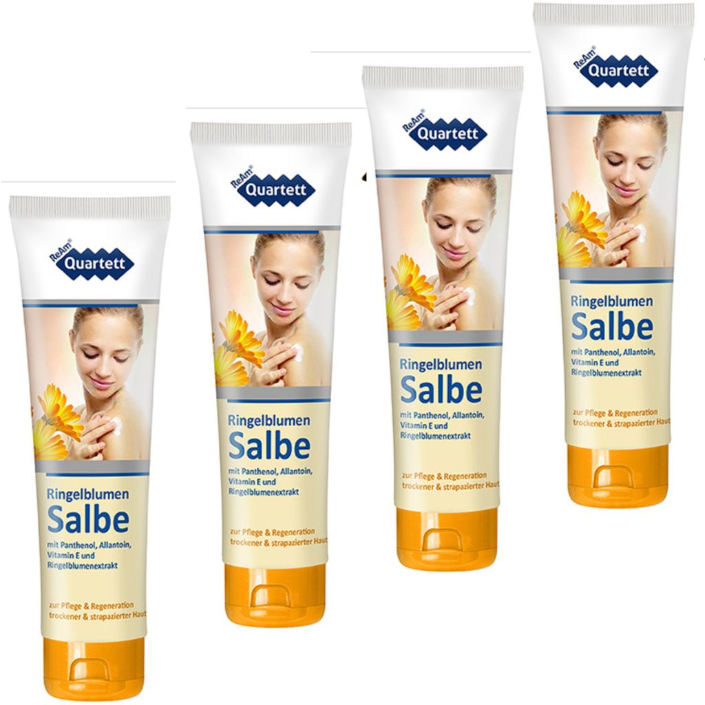 4x 150ml ReAm Quartett Ringelblumen Salbe trockener sprödes