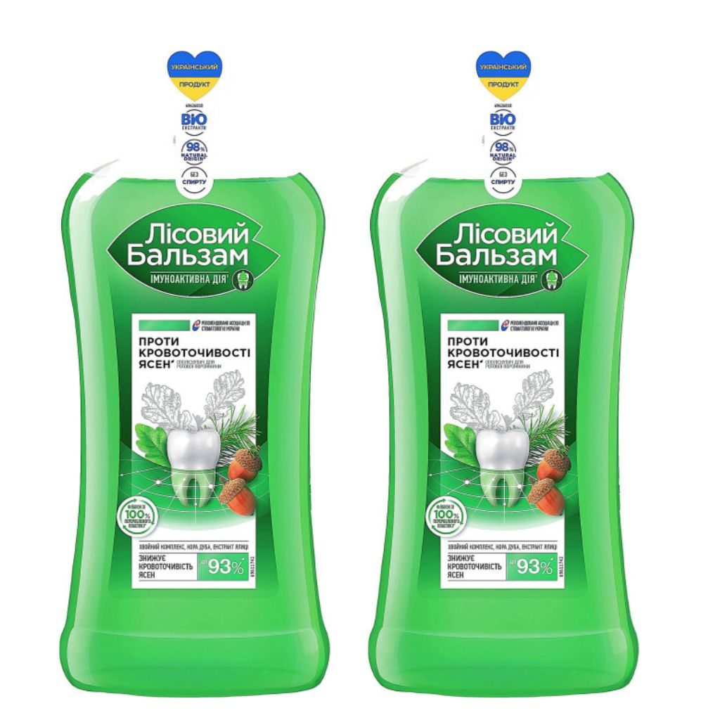 2x 400 ml Waldbalsam Mundwasser Eichenrinde und Tanne