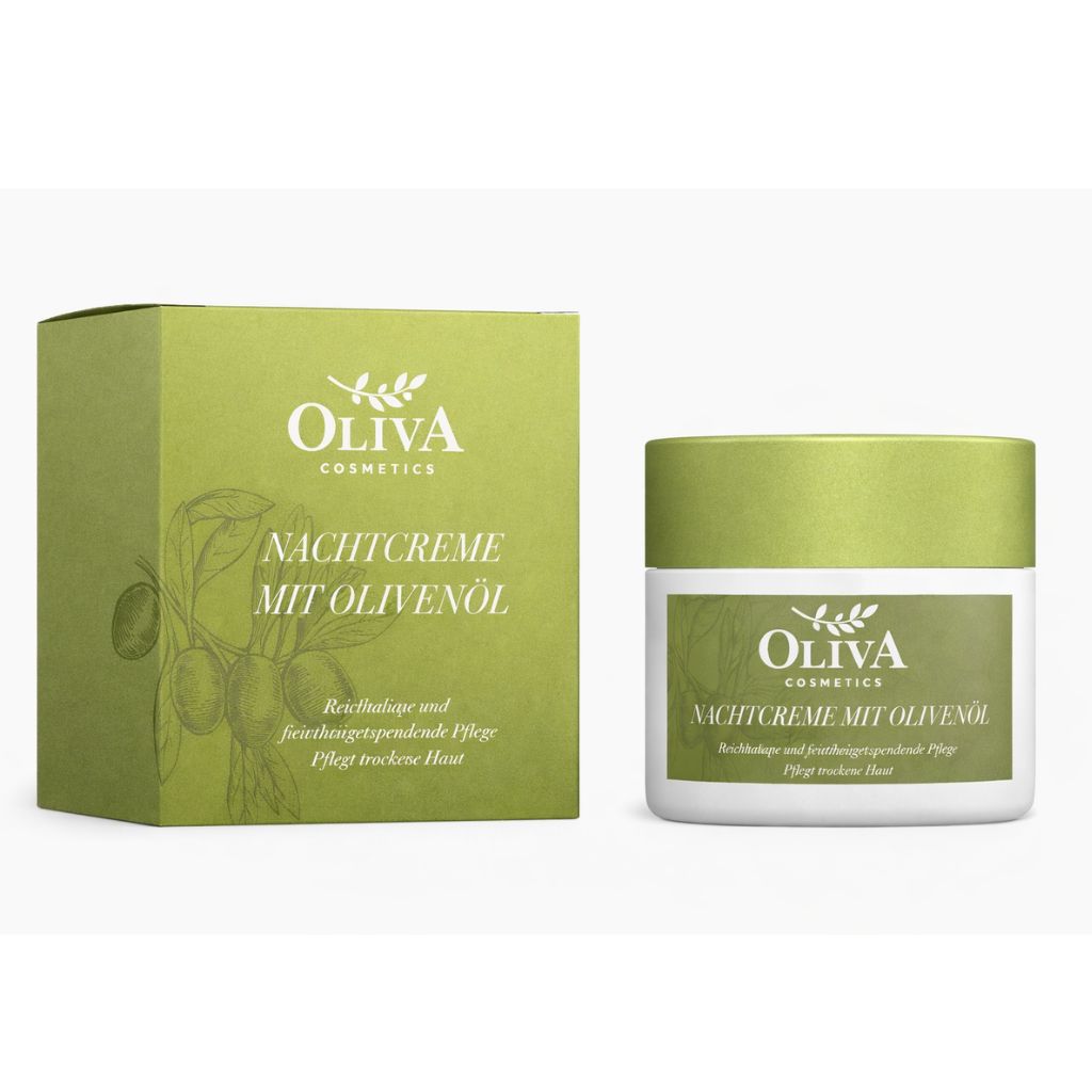 Oliva cosmetics Nachtcreme mit Olivenöl – 50 ml