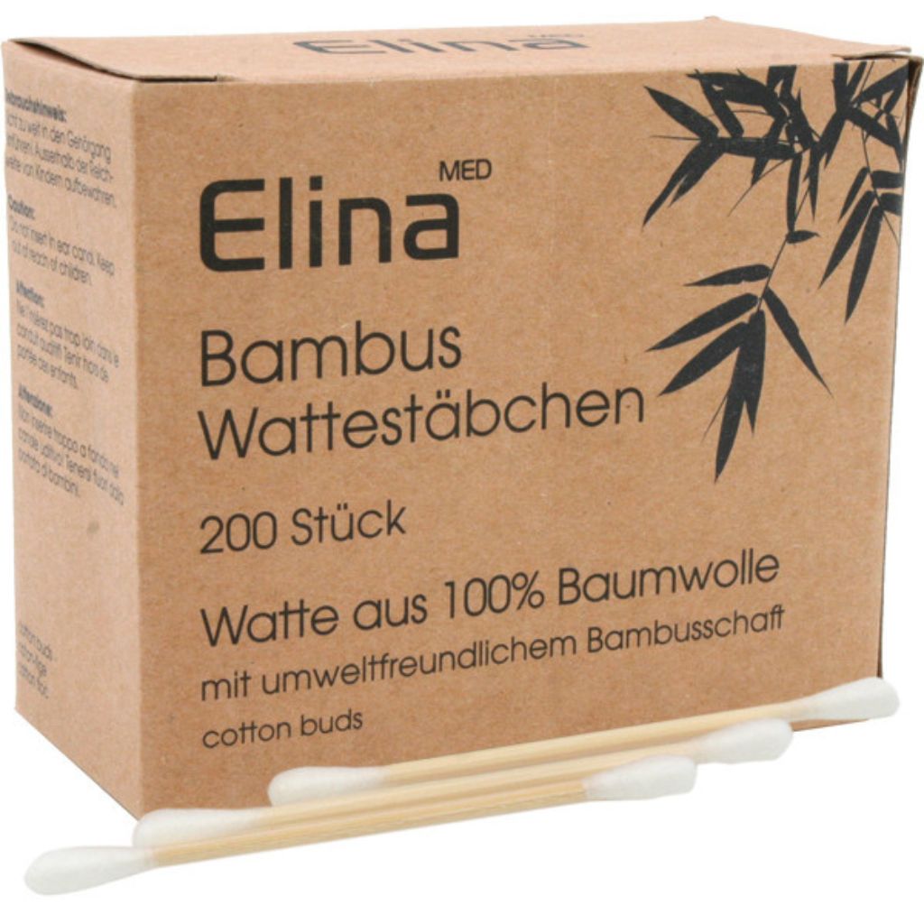 400 Wattestäbchen Bambusstäbchen Ohrenstäbchen Baumwolle