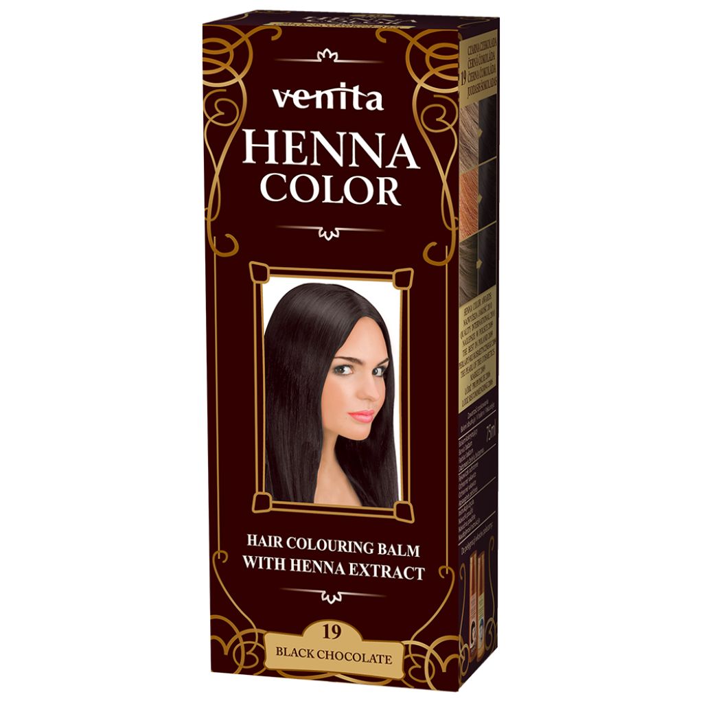 "Henna Color" Färbebalsam mit Henna-Extrakt №19 Black Chocolate 75 ml.