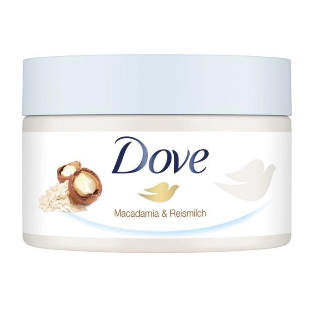Dove Dusch Peeling 225ml Macadamia Reismilch