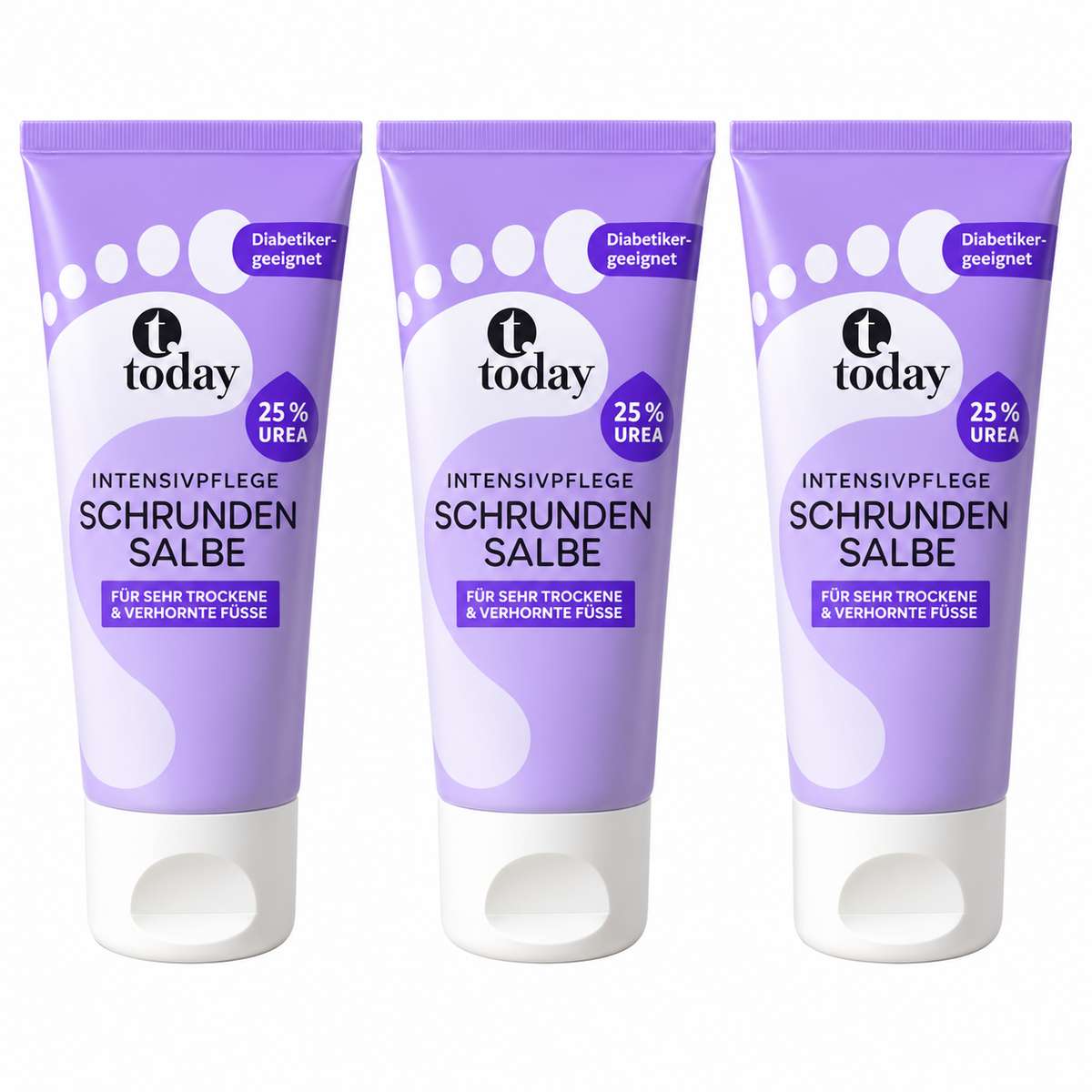 today Schrundensalbe 25 % Urea – Intensive Fußpflege – 50 ml ( 3 Pack)
