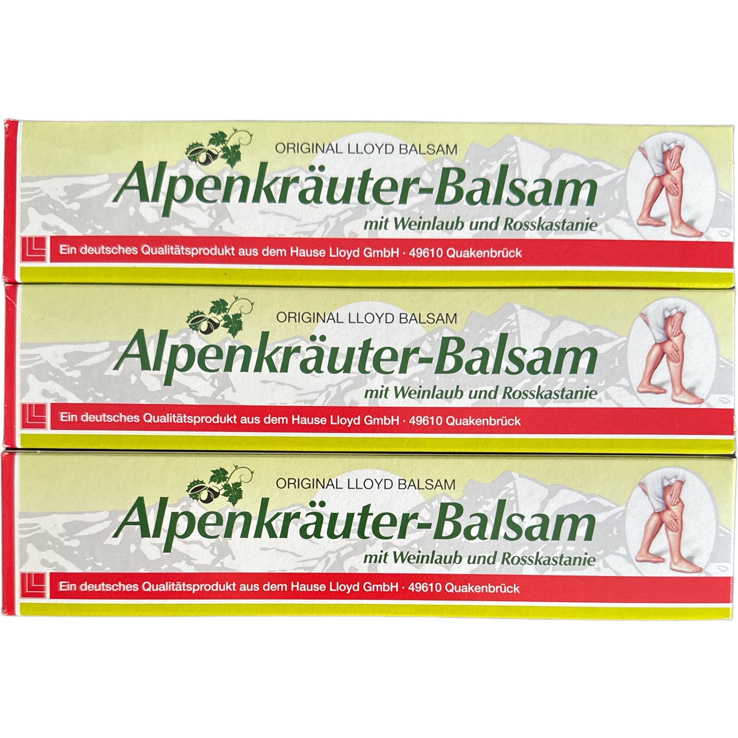 3 St. LLOYD Alpenkräuter Balsam mit Weinlaub und Rosskastanie - 3mal 200ml