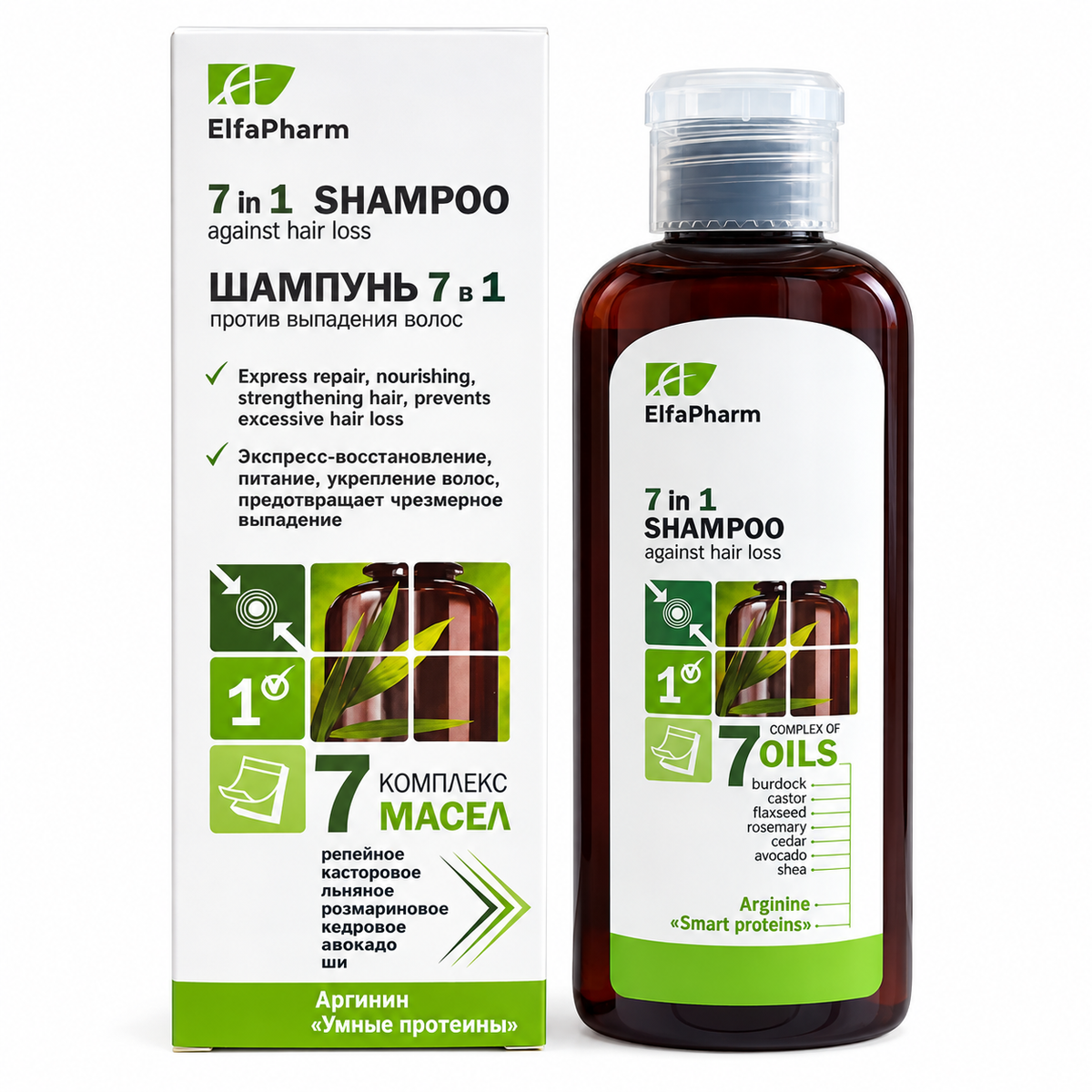 Elfa Pharm 7 in 1 Shampoo gegen Haarausfall – 200 ml