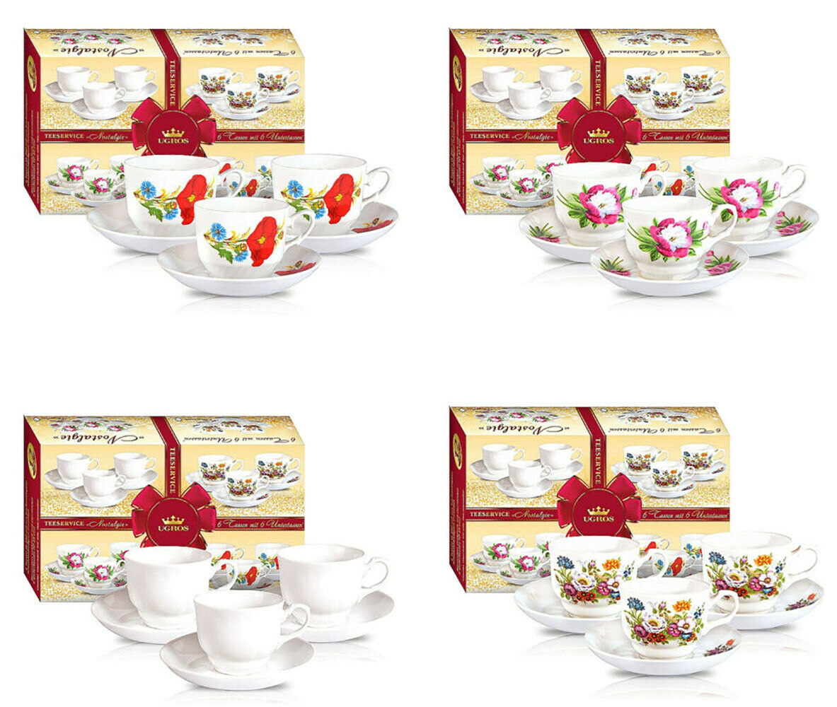 Porzellan Set Teeset Kaffeset Geschenkset "Nostalgie" Geschirr Service