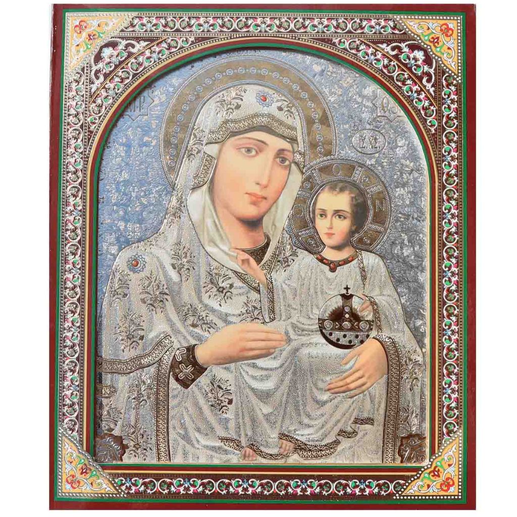 Ikonen russisch "Bogoroditsa s Iesusom" 15х18 cm "Богородица с Иесусом"