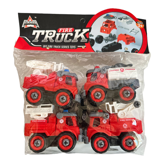 Spielzeug LKW DIY Firevtruck Serie konstrukteur