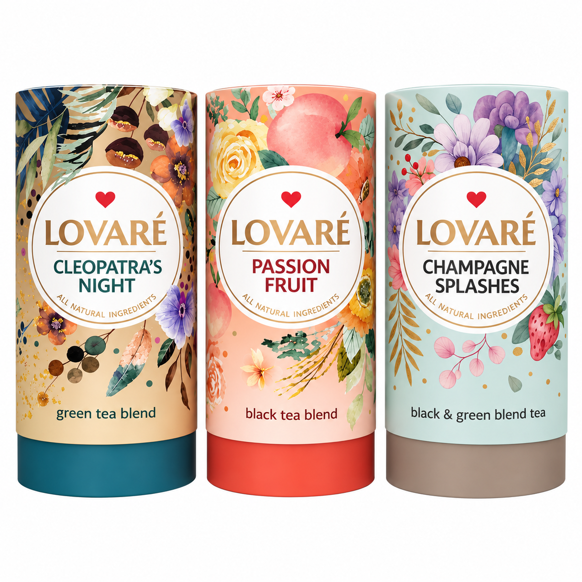 3st,LOVARÉ Tee – aromatische Teemischungen in dekorativer Geschenkverpackung