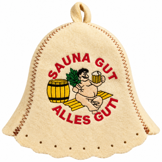 Filzkappe für Sauna Saunahut Saunamütze Schapka Sauna Gut