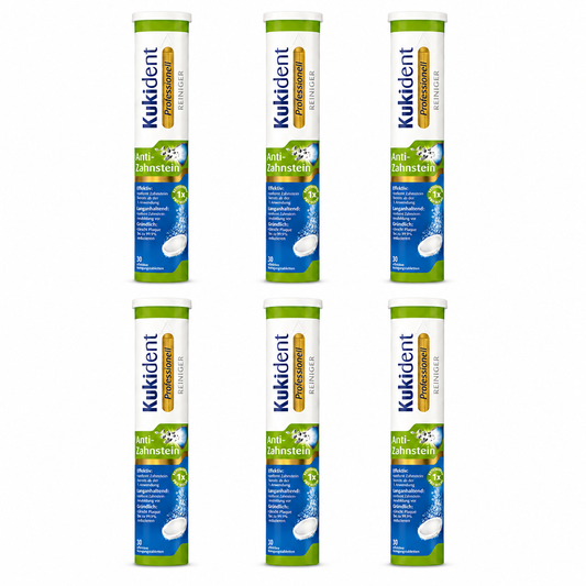 Kukident Professional Reiniger Anti-Zahnstein für Zahnprothesen, 30 Tabletten ( 6 Pack)