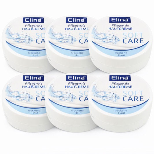 Elina Med Pflegende Hautcreme Soft Care – 75 ml (6 Pack)